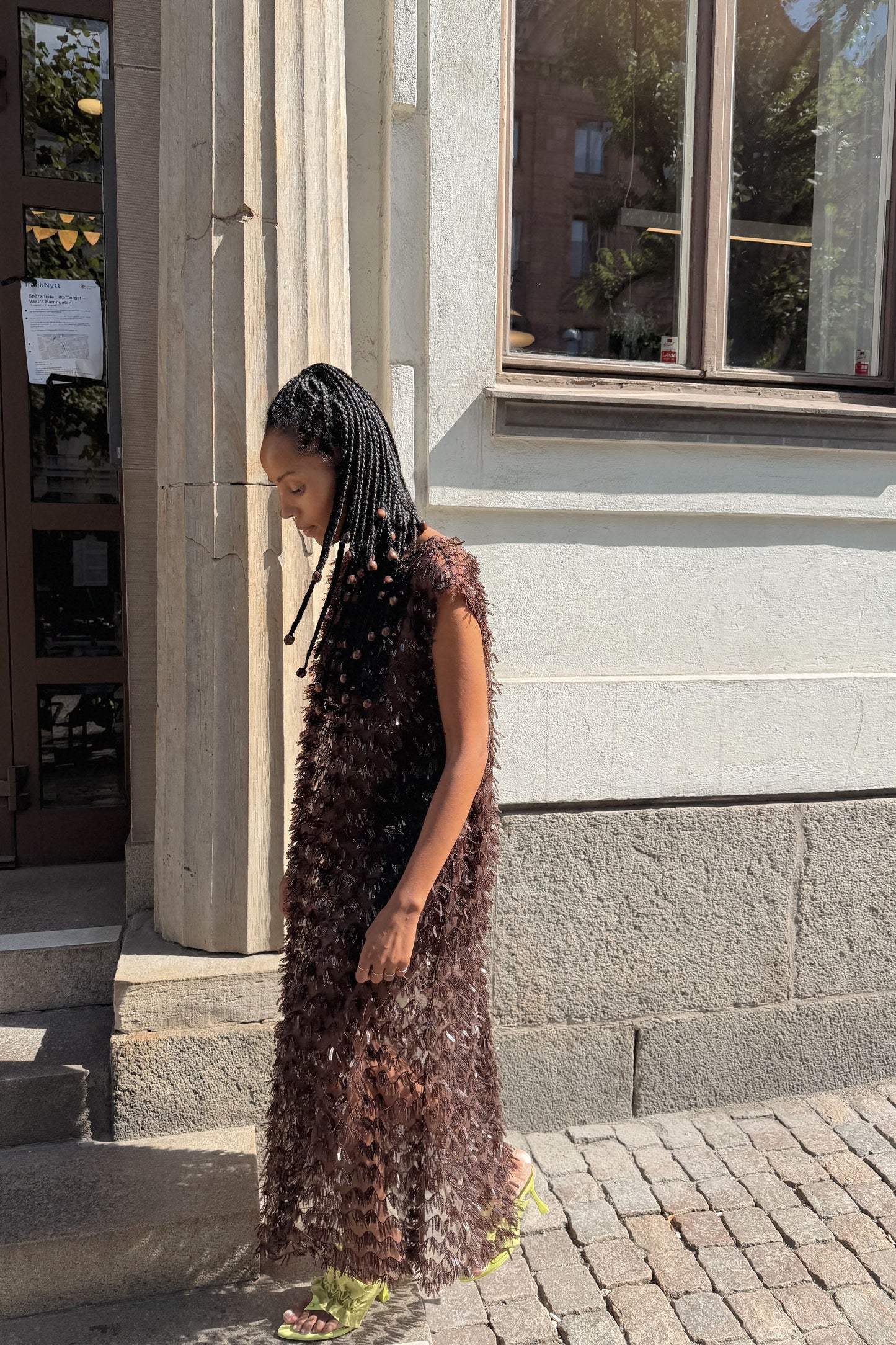 The Chocolate Sequin Maxi Dress