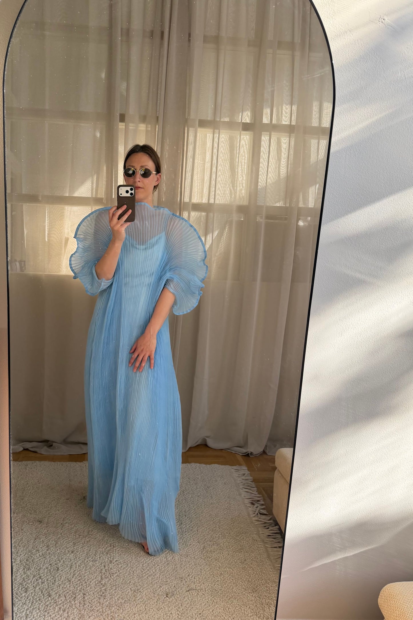 Linnea Hult Blue Dress