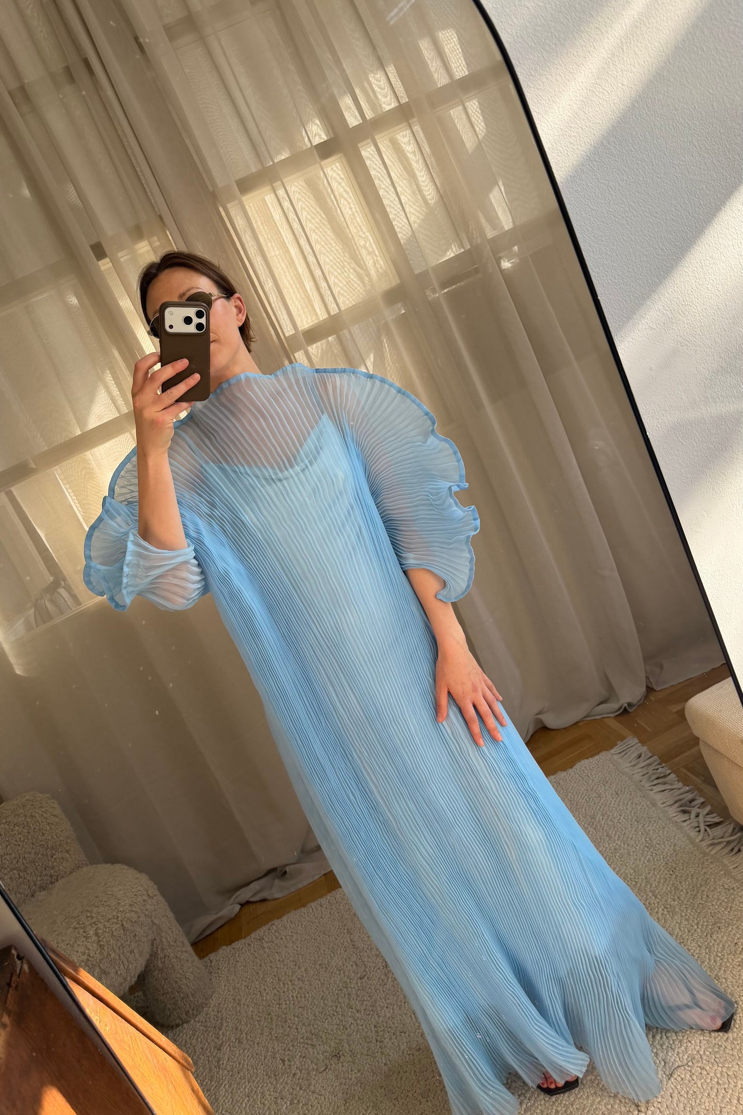 Linnea Hult Blue Dress