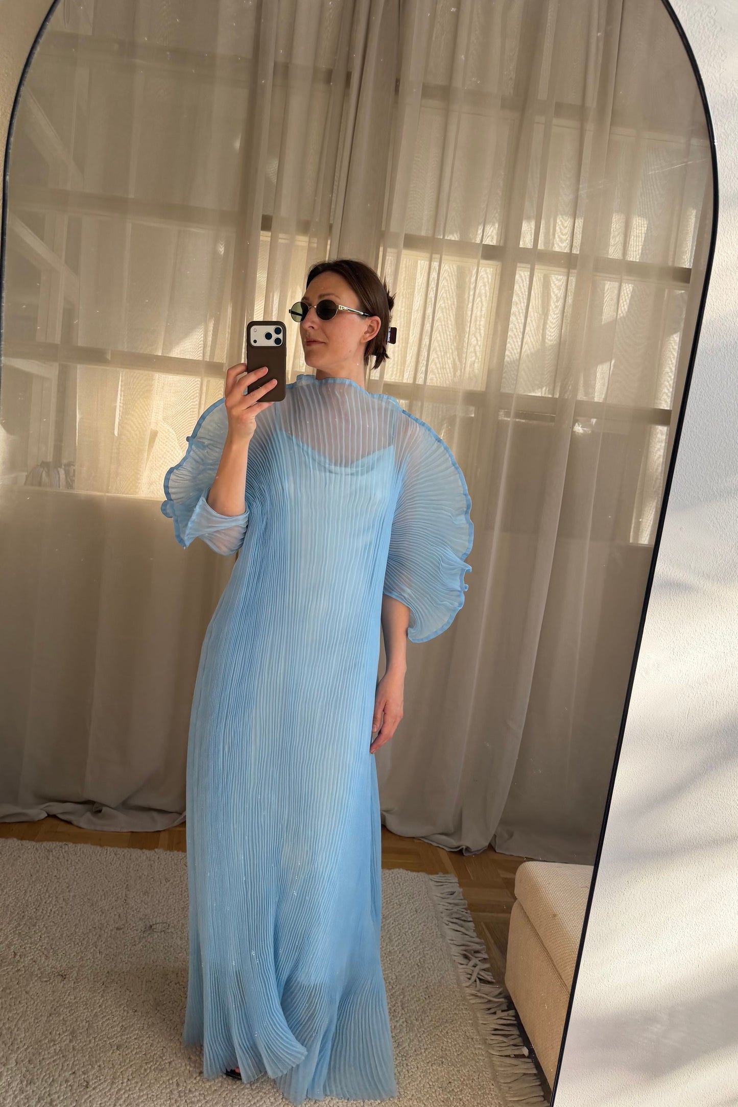 Linnea Hult Blue Dress