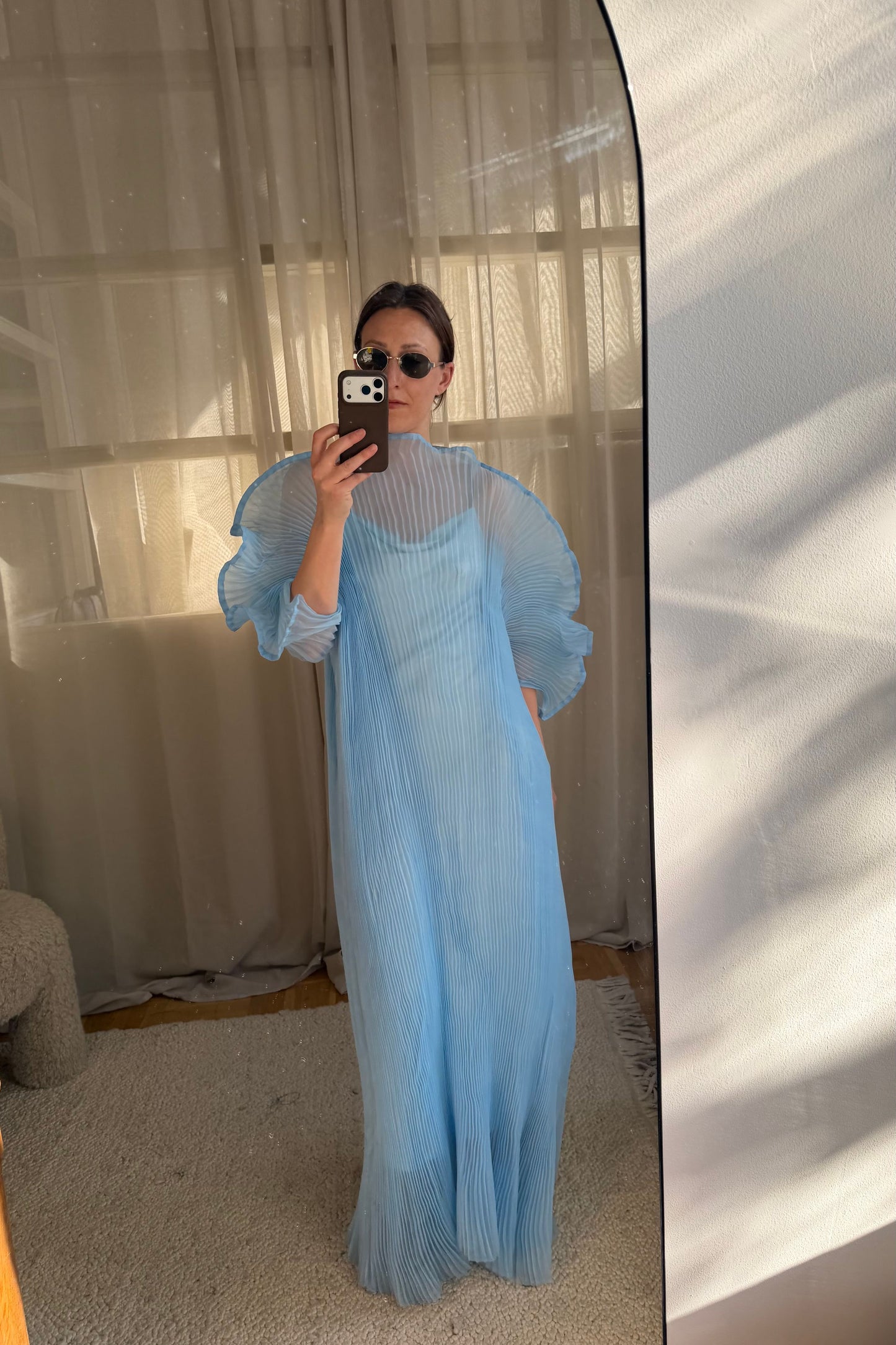 Linnea Hult Blue Dress