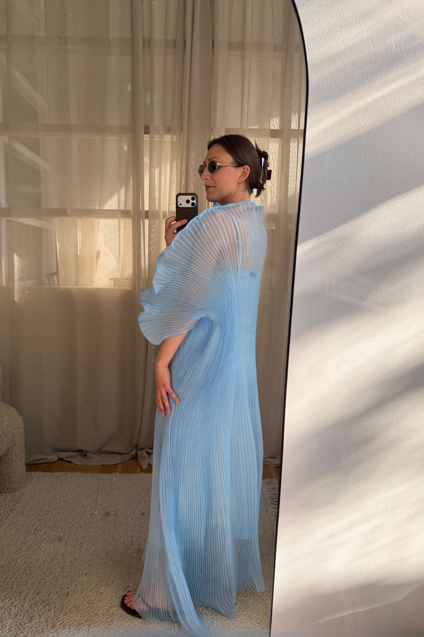 Linnea Hult Blue Dress