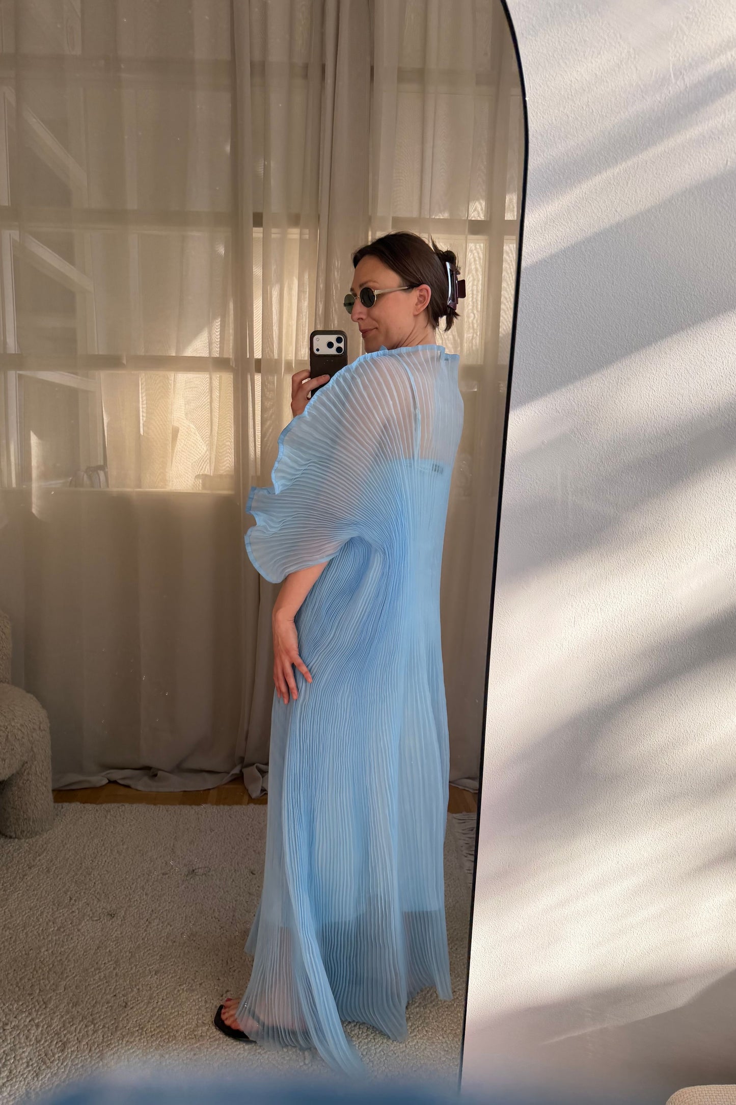 Linnea Hult Blue Dress