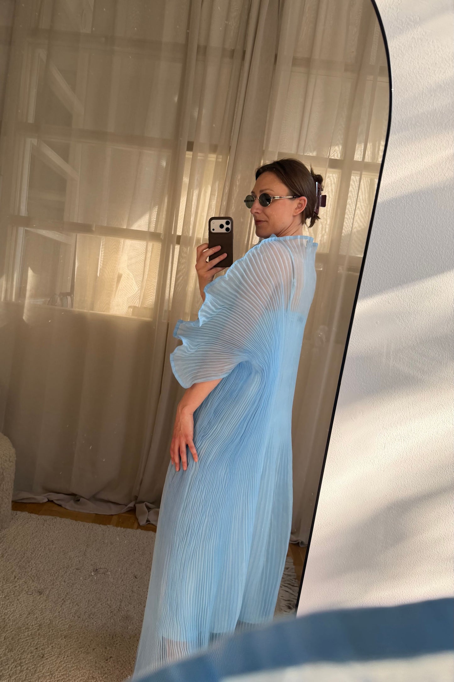 Linnea Hult Blue Dress