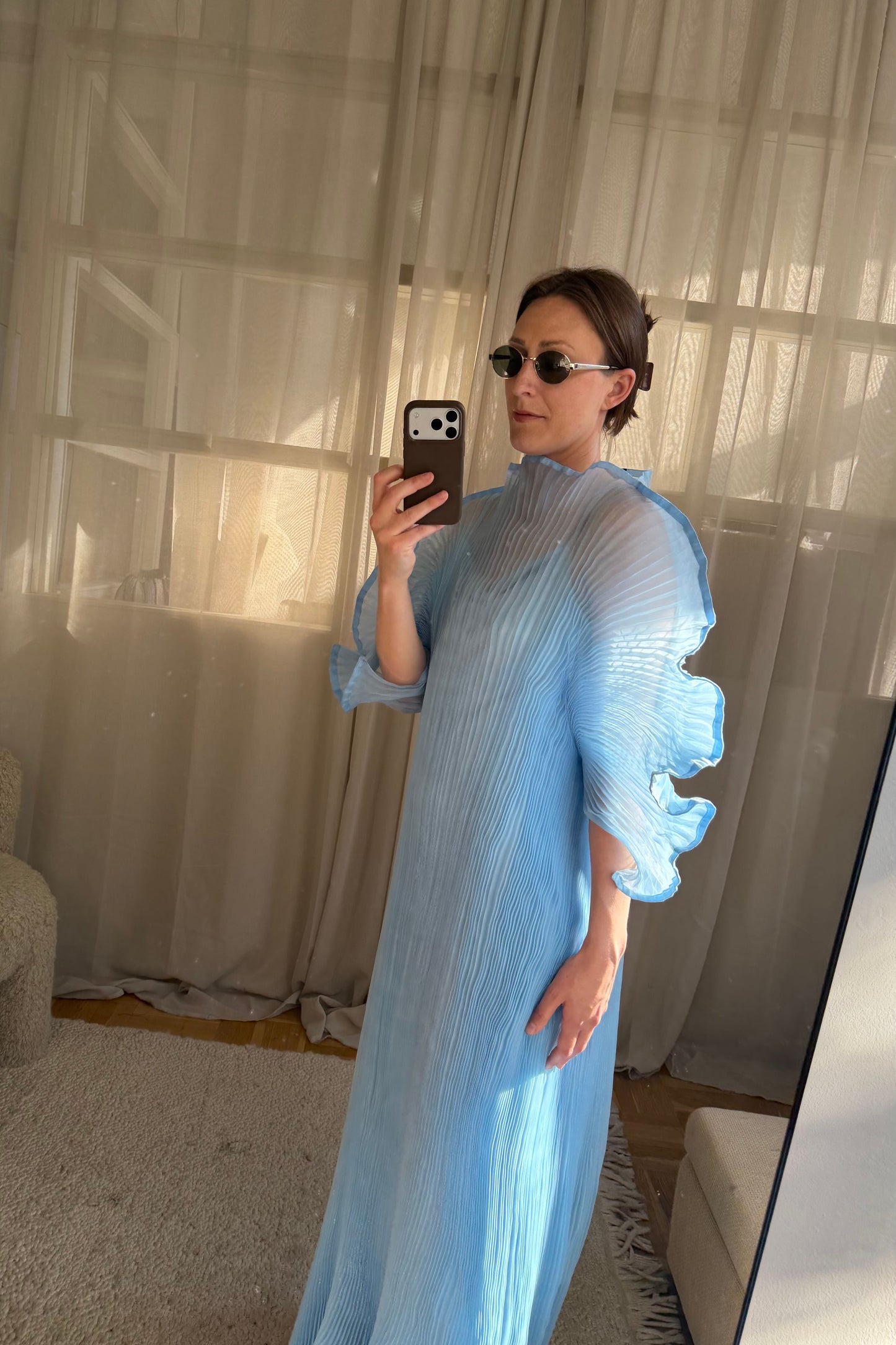 Linnea Hult Blue Dress