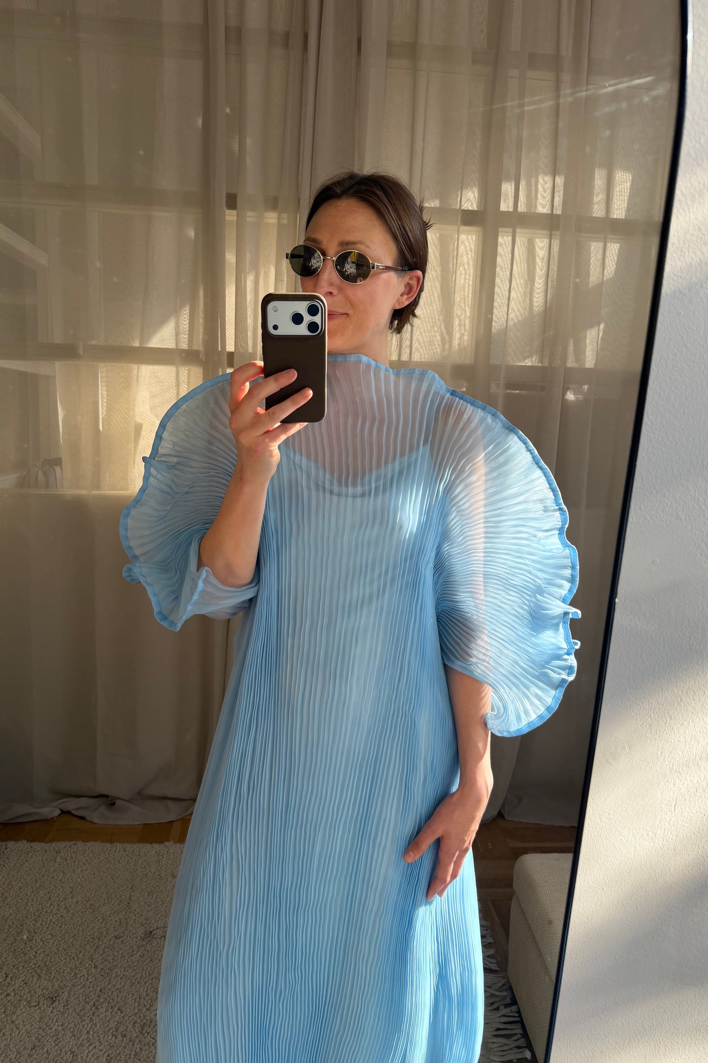 Linnea Hult Blue Dress