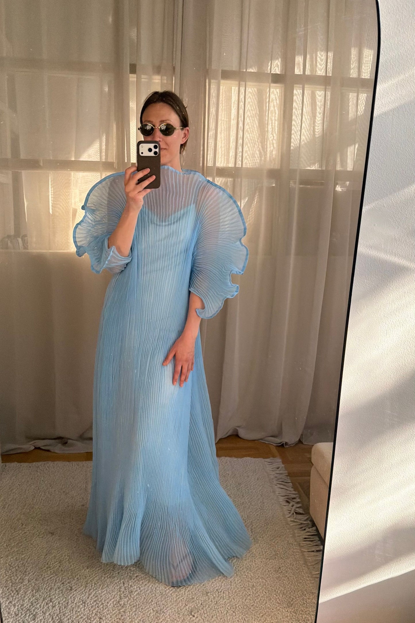 Linnea Hult Blue Dress