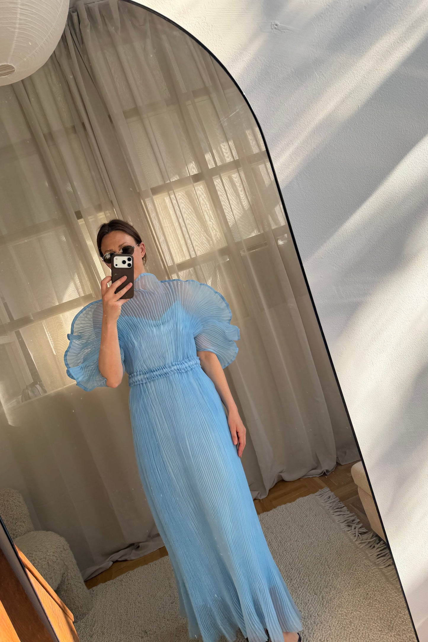 Linnea Hult Blue Dress