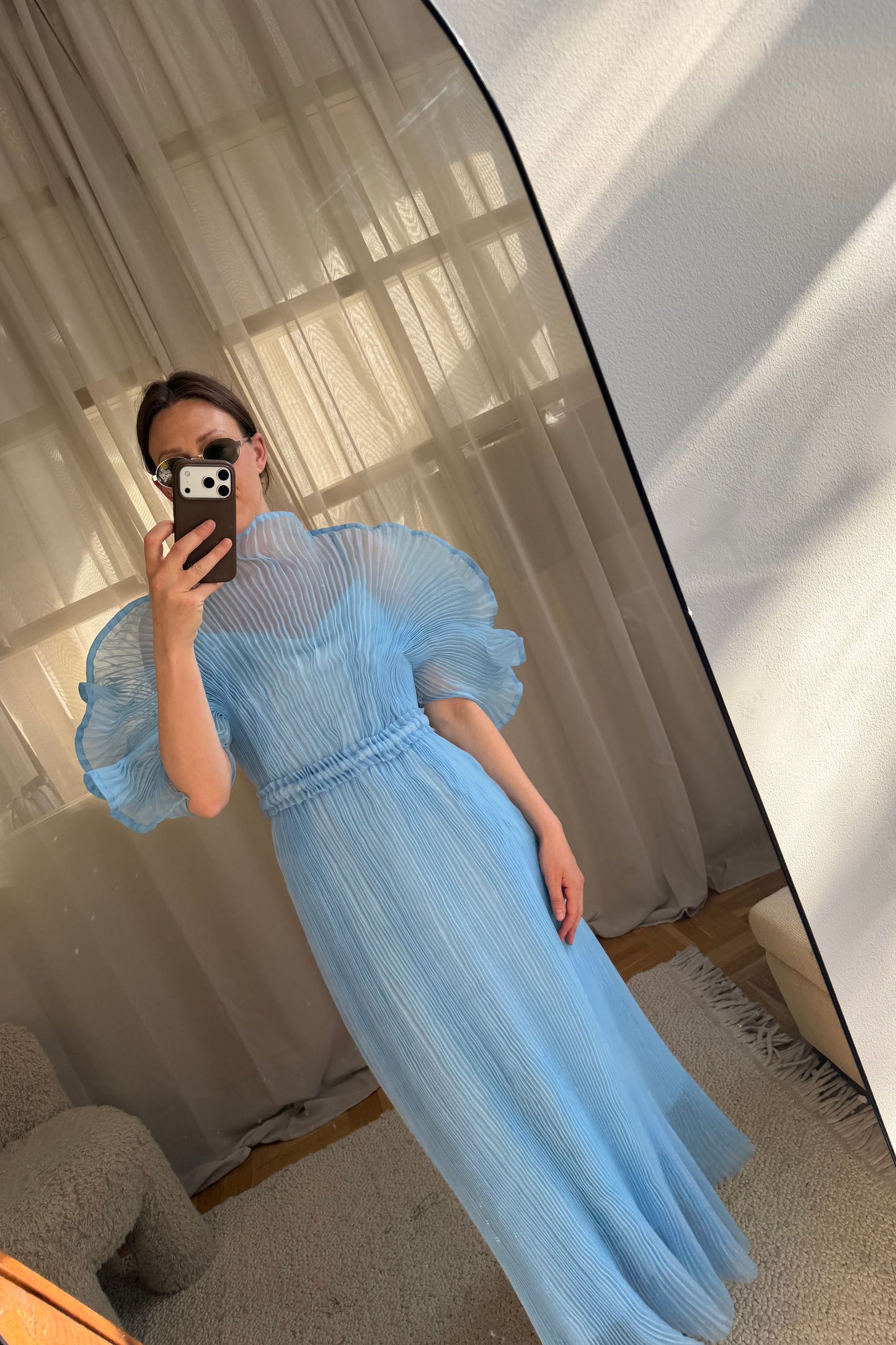 Linnea Hult Blue Dress