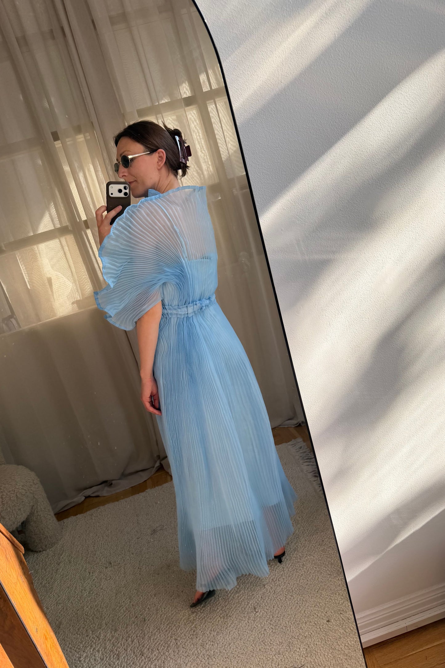 Linnea Hult Blue Dress